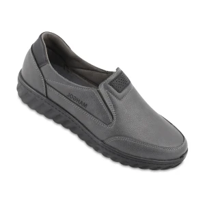 کفش سوسن ماه گل رنگبندی طوسی