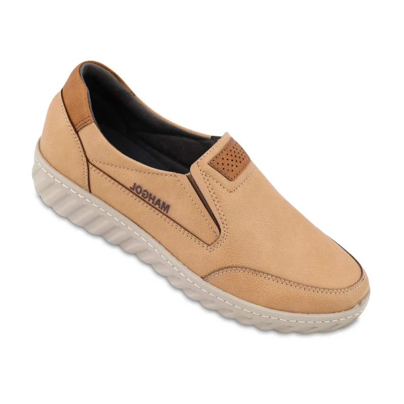 کفش سوسن ماه گل رنگبندی کرم