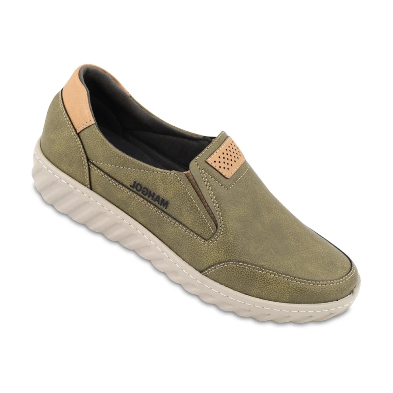 کفش سوسن ماه گل رنگبندی سبز یشمی