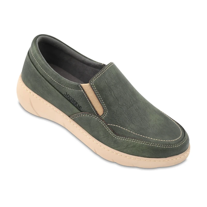 کفش غزل ماه گل رنگبندی سبز