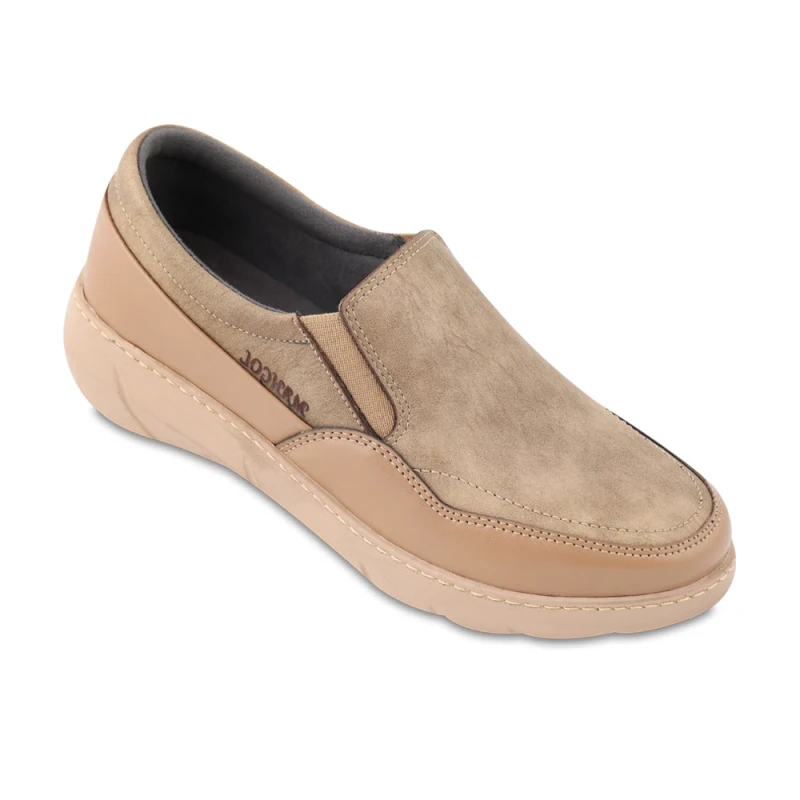 کفش غزل ماه گل رنگبندی کرم