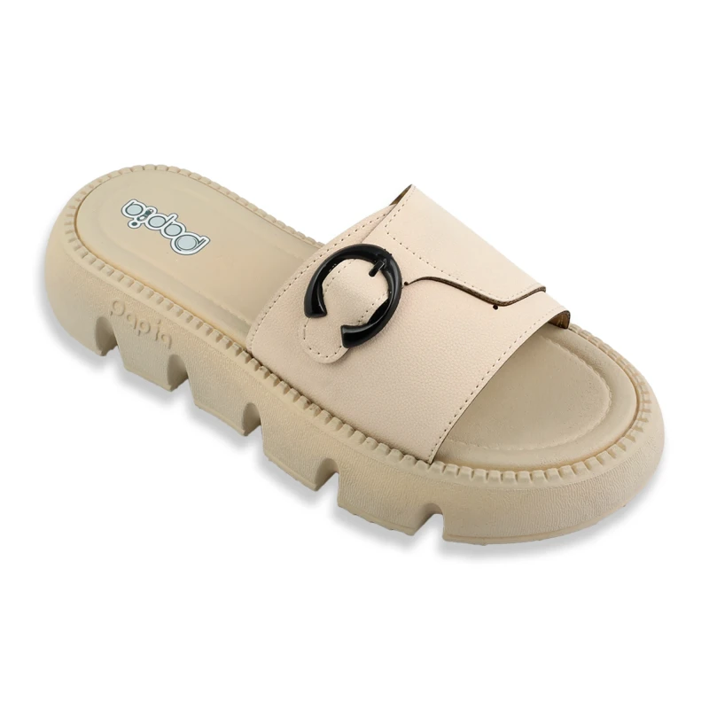 دمپایی ژیوا پاپیا رنگبندی کرم