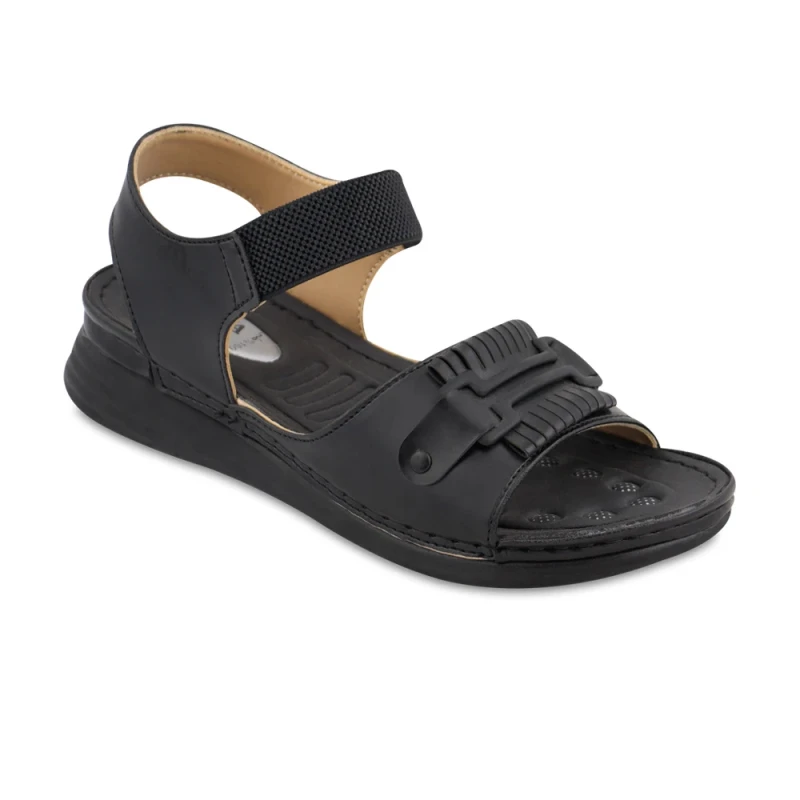 Sandalia con correa 7008 PAPA PU colores negro
