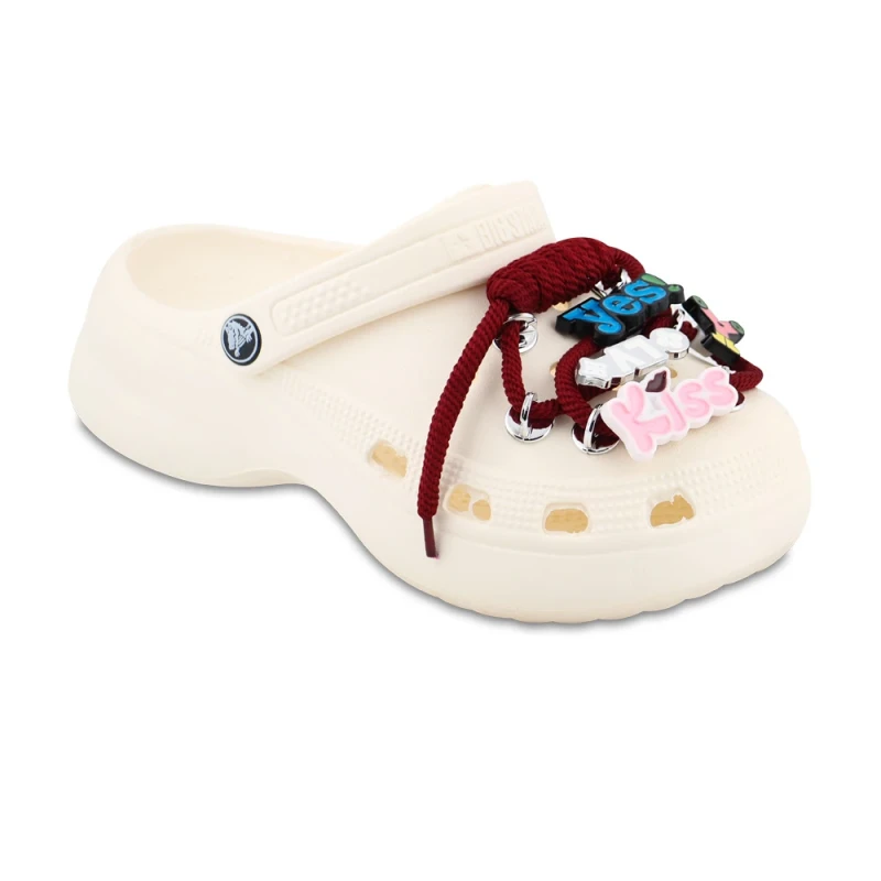 Slipper Bambo Crocs Zeytoon colors White