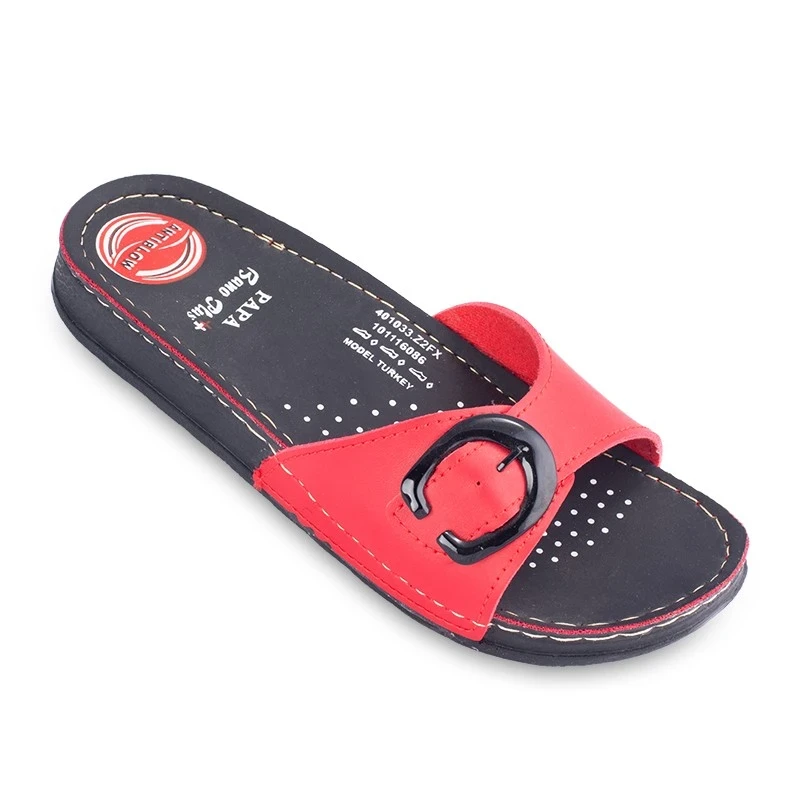 Sandal Banoo plus PAPA PU colors Red