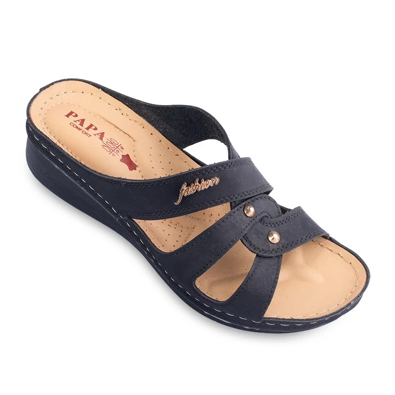 Sandal La'ya PAPA PU colors Black