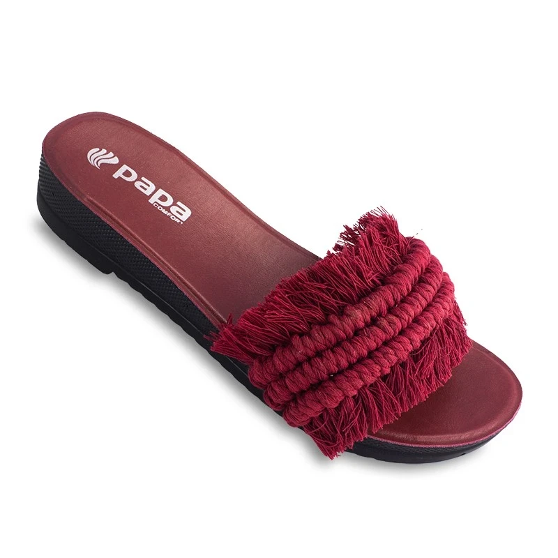 Sandal Makrome PAPA PU colors Red