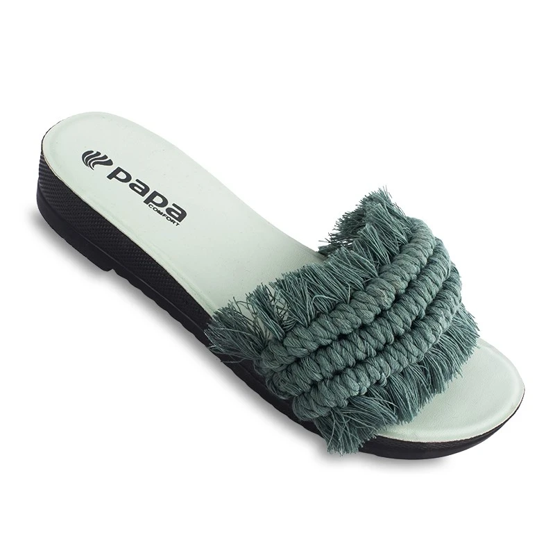 Sandal Makrome PAPA PU colors Green