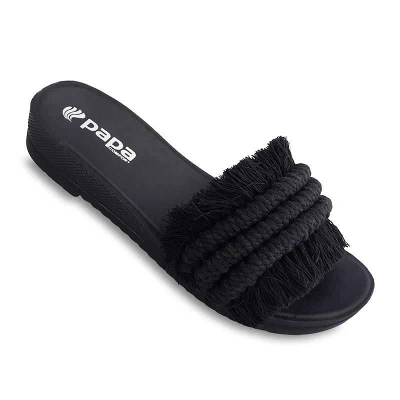 Sandal Makrome PAPA PU colors Black