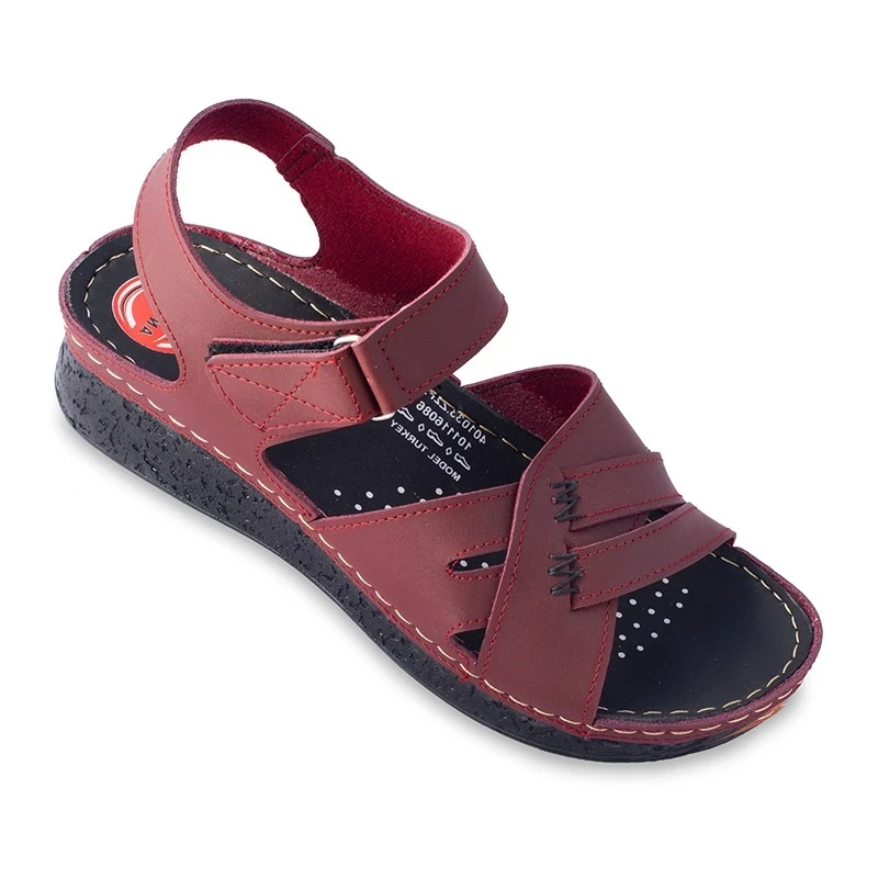 Stilettosy Sandals Chubin 1 PAPA PU colors Crimson
