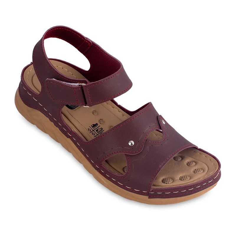 Stilettosy Sandals 8007 PAPA PU colors Crimson