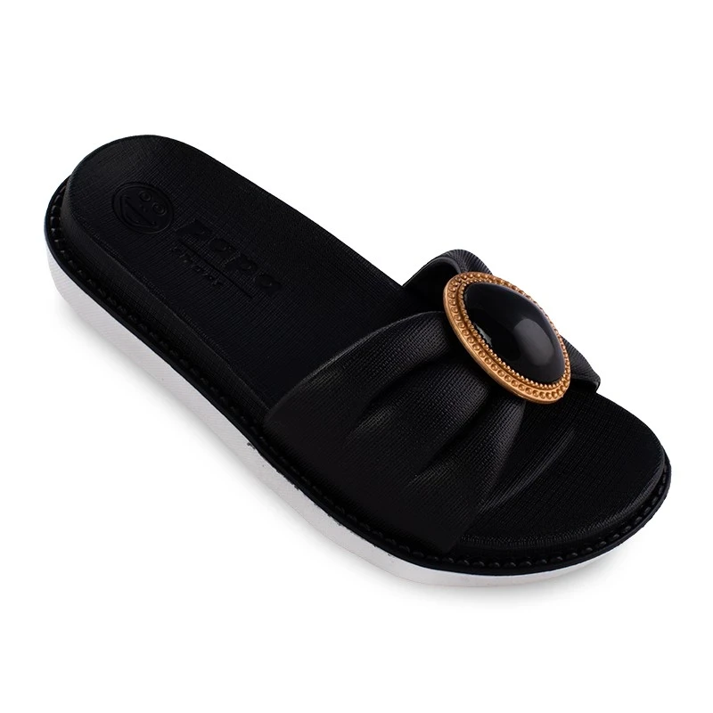 Slipper Asal PAPA PVC colors Black